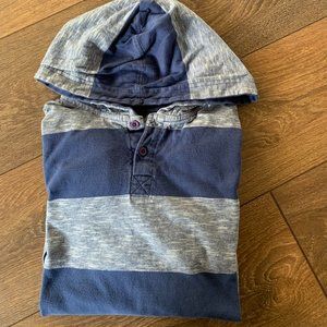 Blue stripes Boys/Youth hoodie